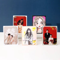DIY Cardboard Photo Frame with Stand, Hand-Painted Artwork Display Paper Frame, Simple Picture Frame for Painting Mounting