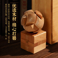 Kids Educational Luban Lock Puzzle Set - Stress Relief Brain Teaser Toy Gift Box