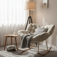 Adult Rocking Lounge Chair for Balcony & Indoor Relaxation