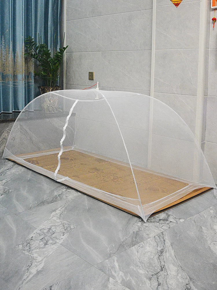 Portable Pop-Up Mosquito Net Tent for Adults - Foldable, Easy Installation for Dorms, Camping, Outdoor Use