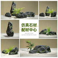 Artificial Fiberglass Rock Ornament for Garden & Landscape Decor