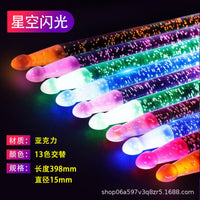 Luminous Drumsticks for Stage Performance, Glowing Fluorescent Drum Mallets