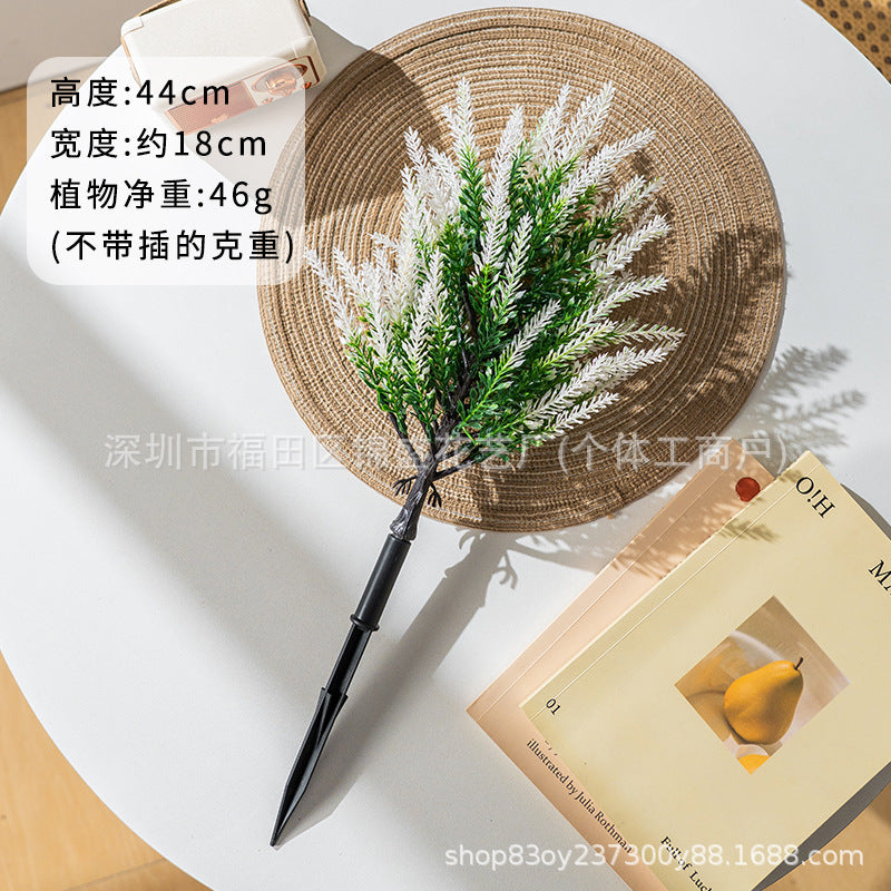 Artificial Lavender Outdoor Garden Lawn Decoration with Ground Stake