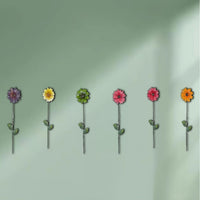 7-Piece Iron Art Garden Wall Decor Set for Fence and Yard Decoration