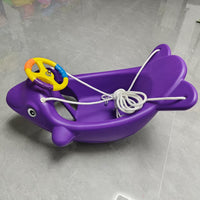 Kids' Single Plastic Swing Seat for Indoor/Outdoor Playgrounds