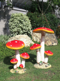 Outdoor Garden Landscape Simulation Mushroom Sculpture for Park and Courtyard Decoration