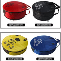 Thickened Double-Layer Canvas Fishing Bag Round Handheld Fish Guard Bag Fishing Net Bag