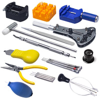 40-Piece Watch Repair Tool Kit with Aluminum Alloy Case for Band Removal, Battery Replacement, and Back Cover Opening
