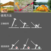 Plastic Threaded Tent Stakes for Camping and Outdoor Adventures