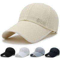 Unisex Quick Dry Mesh Baseball Cap for Outdoor Sports, Running, Fishing, and Sun Protection