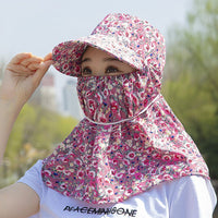 Women's Summer Sun Hat with Wide Brim and Neck Flap for Outdoor Activities