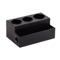 PU Leather Multi-Compartment Desktop Organizer for Cosmetics and Hair Dryer