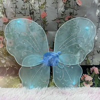 Kids' Foldable Angel Wings Costume Set for Performances and Festivals