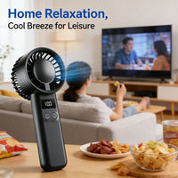 Portable USB Rechargeable Handheld Mini Fan with 120-Speed Adjustment for Outdoor and Desktop Use