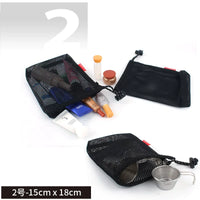 CLS 5-Piece Camping Travel Organizer Bag Set for Accessories, Toiletries, and Cosmetics