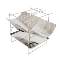 Portable Folding Campfire Grill and Fire Pit for Outdoor Cooking and Heating