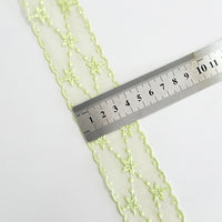 Embroidered Lace Mesh Ribbon for DIY Crafts, Hair Accessories, and Gift Wrapping