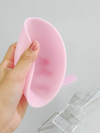 Pink Silicone Mask Bowl Set with Brush and Spatula for DIY Facial Masks