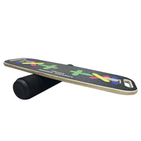 Wooden Balance Board for Home Fitness, Ab Board, Yoga Exercise, Push-Up Board, Sensory Training Equipment