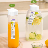 Japanese Style Heat-Resistant Plastic Cold Water Pitcher for Refrigerator, Large Capacity Milk Juice Kettle