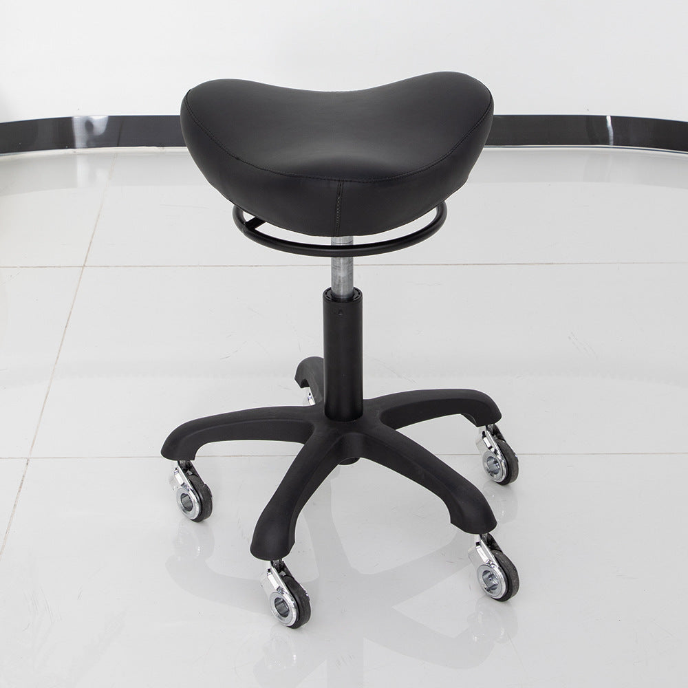 Adjustable Swivel Salon Stool with Wheels for Hairdressers and Barbers