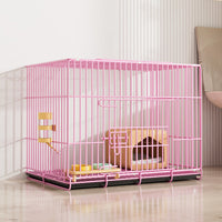 Large Double-Layer Rabbit Cage with Automatic Waste Tray for Indoor Pets