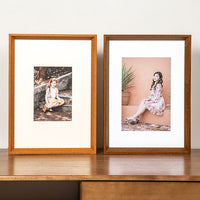 Solid Wood Photo Frame for Wall or Tabletop Display, Multiple Sizes for Posters, Puzzles, and Art Prints