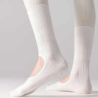 Non-Slip Yoga Pilates Barre Socks for Women, Mid-Calf Athletic Grip Socks
