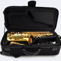 Waterproof Saxophone Case with Wheels and Backpack Straps for Alto/Tenor Sax