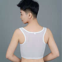 Breathable Chest Binder for Large Busts, Short-Style Sports Bra for Cosplay and Compression