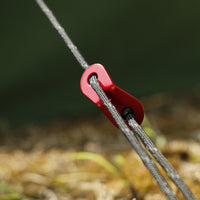 Reflective Guy Line and Tent Stake Kit with Aluminum Adjusters for Camping and Tarps