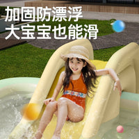 Inflatable Foldable Outdoor Swimming Pool for Kids and Adults with Optional Sunshade and Electric Pump