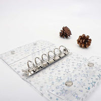 Iridescent Star PVC A6/A7 6-Ring Binder for Journals and Planners