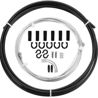 Bicycle Brake & Derailleur Cable Housing Kit with End Caps, Universal for V-Brake & Disc Brake
