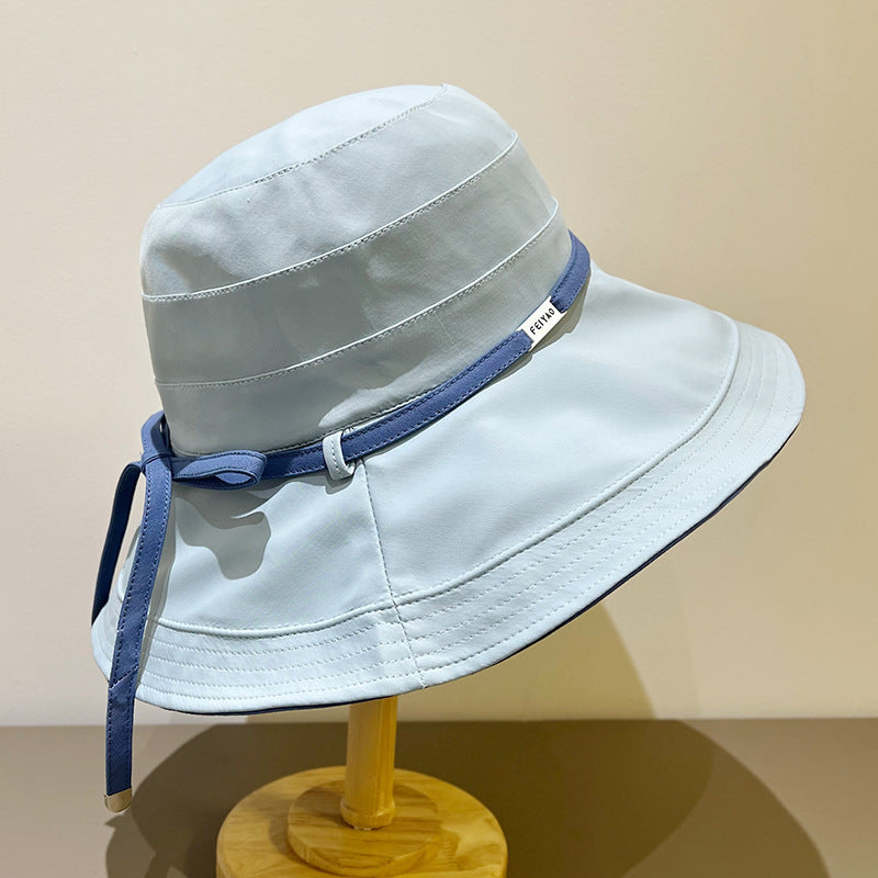 Women's Reversible Wide Brim Sun Hat UV Protection Outdoor Bucket Hat