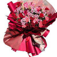 Romantic Floral Bouquet Wrapping Paper for DIY Flower Arrangements - 10 Sheets