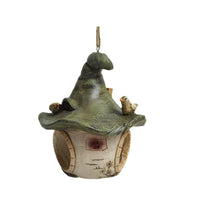 Magic Spire Birdhouse Hanging Ornament Outdoor Resin Bird Nest for Garden Decoration