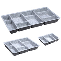 Felt Desk Drawer Organizer Tray with Storage Compartments