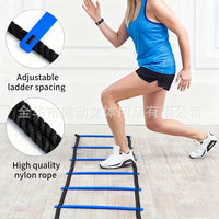 Agility Ladder Training Set with Resistance Parachute, Disc Cones, Hurdles, and Jump Rope for Soccer Training