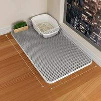 Thickened EVA Cat Litter Mat Washable Anti-Tracking Splash-Proof Litter Box Mat