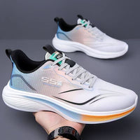 Men's Breathable Mesh Casual Sport Shoes Lightweight Running Sneakers with Soft Non-Slip Shock-Absorbing Sole