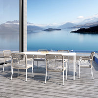 Outdoor Rattan Sofa Set for Patio Balcony Villa Garden Public Area Dining and Reception Furniture