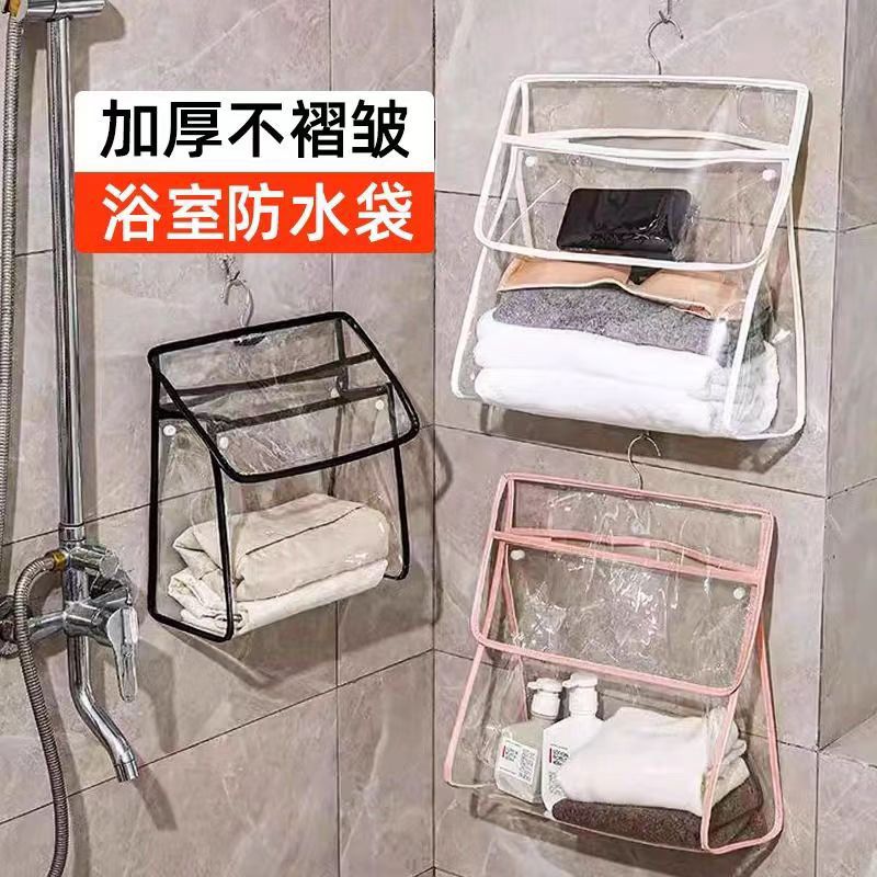 Waterproof Transparent Bathroom Hanging Storage Bag for Clothes