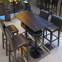 LED Illuminated Bar Table and Chair Set for Pubs, KTV, Nightclubs, and Lounges
