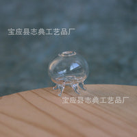 Miniature Jellyfish Bottle Glass Cover for DIY Dollhouse Accessories and Micro Landscape Scenes