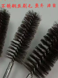 Stainless Steel Pipe Cleaning Brush with Handle for Deburring, Rust Removal, and Polishing