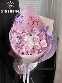 XinSheng Creative Bubble Cotton Bowknot Flower Bouquet DIY Material