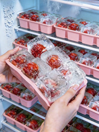 Large 6-Cavity Silicone Ice Cube Tray with Lid for Summer Drinks