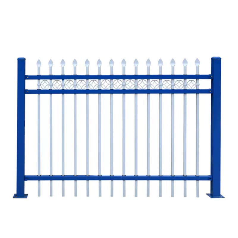 Galvanized Steel Fence Panel for Villas, Communities, Factories, and Schools - Security and Decorative Barrier