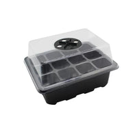 12-Cell Seedling Starter Tray with Lid - Thickened, Breathable, Humidity-Controlled Germination Kit for Succulents and Plants